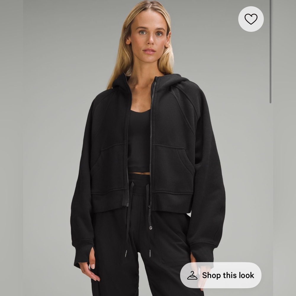 Scuba oversized full zip hoodie